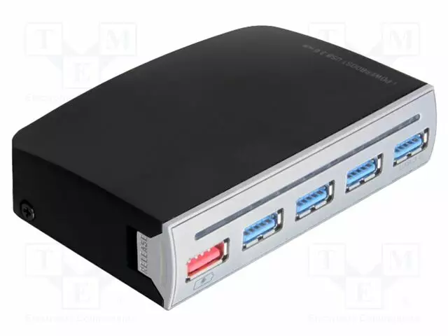 USB HUB - DC,USB A-PISTORASIA X5,USB B RASIA - USB 3.0 - 5GBPS - Tietokonetarvikkeet - muut - DELOCK-61898 - 1