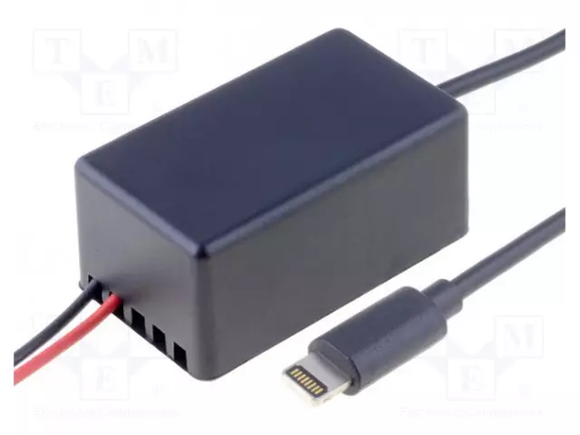 USB VIRTALÄHDE - APPLE LIGHTNING-PISTOKE - 5V/2,1A - 0,9M - Autopistokelaturit ja virtalähteet - C0008 - 1