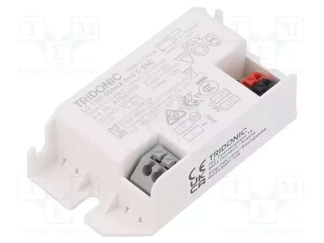 VIRTALÄHDE: IMPULSSI - LED - 10W - 14÷20VDC - 500MA - 198÷264VAC - IP20 - LED teholähteet - 87500578 - 1