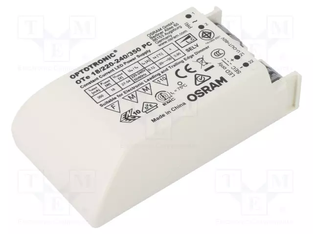 VIRTALÄHDE: IMPULSSI - LED - 19W - 27÷54VDC - 350MA - 198÷264VAC - IP20 - LED teholähteet - 4052899105348 - 1