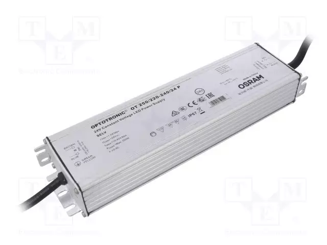 VIRTALÄHDE: IMPULSSI - LED - 250W - 24VDC - 10,4A - 198÷264VAC - IP66 - LED teholähteet - 4052899546028 - 1