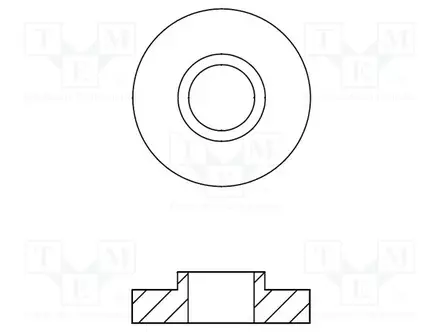 ALUSLEVY - PYÖREÄ - D=12,7MM - FIIBERI - 3000 - MUSTA - L: 0,7874MM - Aluslevyt ja prikat - KEYS3239 - 1