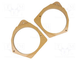 KAIUTTIMEN KOROKERENGAS - MDF - 165MM - TOYOTA - KYLLÄSTETTY,MAALATTU - 2KPL - Kaiuttimen MDF soviterenkaat  - MDF-D.59 - 2