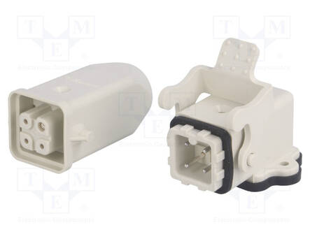 HDC LIITIN - UROS + NAARAS - GWCONNECT - PIN: 4 - 10A - 400V - 3+PE - M20 - GWconnect liittimet - MX-93603-0009 - 1