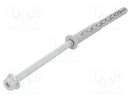 PLASTIC ANCHOR - WITH SCREW - 8X80 - ZINC-PLATED STEEL - SXRL-FUS - Ruuvit - muut - FISCHER-540129 - 1