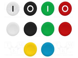 NÄPPÄIMEN LINSSI - 22MM - HARMONY XB4 - 10KPL - Taulukytkimien lisävarusteet - ZBA79 - 1