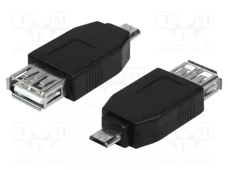 ADAPTERI - USB 2.0 - USB A RASIA,USB B MIKROPISTOKE - USB kaapelit ja adapterit - AU0029 - 1