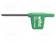 WRENCH: TORX® - TX10 - OVERALL LEN: 74MM - WORKING PART LEN: 40MM - Kuusiokolo- ja TORX avaimet - WIHA.03729 - 1