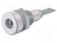 LABORATORY CONNECTOR: 2MM BANANA - SOCKET - 10A - 23MM - VALKOINEN - 60VDC - Banaanijatkoliittimet - LB-I2R-29 - 1