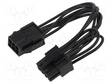 KAAPELI: SYÖTTÖKAAPELI - PCIE 6PIN UROS,PCIE 8PIN NAARAS - 0,15M - Tietokonetarvikkeet - muut - SAVAK-49 - 1