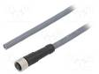 KAAPELI: ANTUREITA/AUTOMATIIKKAA VARTEN - M8 - PIN: 3 - SUORA - Teollisuus anturikaapelit - GR0300100-SL359 - 1