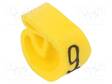 MERKIT - MERKINTÄ: 9 - 4÷10MM - PVC - KELTAINEN - -30÷80°C - CLI C - W: 7MM - Kaapeleiden merkintä - WM-0251311529 - 2