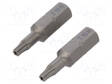 RUUVAUSKÄRKI - TORX® SUOJAN KANSSA - T10H - KOK.PIT: 25MM - 2KPL - Ruuvauskärjet - WIHA.38649 - 1