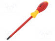 SCREWDRIVER: INSULATED - SLOT - 6.5X1.2MM - BLADE LENGTH: 150MM - Ruuvimeisselit ja sarjat - WIHA.00829 - 1
