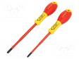 SCREWDRIVER: INSULATED-SET - INSULATED - PLUSMINUS PZ-TYPE - 1KVAC - Ruuvimeisselit ja sarjat - STL-FMHT0-62649 - 2