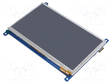 TFT NÄYTTÖ - 7" - 800X480 - VALAISTUS: LED - 164,9X124,27MM - 3,3÷5VDC - Älykkäät näytöt - WSH-10829 - 1