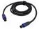 KAAPELI - SPEAKON NAARAS 4PIN,MOLEMMIN PUOLIN - 9M - MUSTA - PVC - Muut audio-videokaapelit - TAS-RF529 - 1
