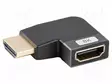HDMI ADAPTERI -PISTORASIA,HDMI-PISTOKE 90° VASEN/OIKEA - HOPEA - HDMI, DVI, DisplayPort johdot - AD-HDMI-09 - 1