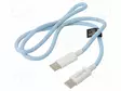 KAAPELI - USB 2.0 - USB C PISTOKE,MOLEMMIN PUOLIN - 500MM - SININEN - USB kaapelit ja adapterit - CU0349 - 1