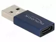 ADAPTERI - USB 2.0 - USB A PISTOKE,USB C RASIA - USB kaapelit ja adapterit - DELOCK-60049 - 1