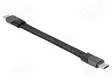 KAAPELI - USB C PISTOKE,MOLEMMIN PUOLIN - 0,15M - MUSTA - 40GBPS - USB kaapelit ja adapterit - DELOCK-80099 - 1