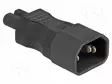 IEC C14 UROS-IEC C7 NAARAS-SUORA - 2,5A - 250V - Tietokone- ja laitejohdot - DELOCK-80469 - 2