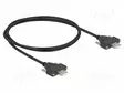 KAAPELI - USB 2.0 - USB A PISTOKE,MOLEMMIN PUOLIN - 1M - MUSTA - USB kaapelit ja adapterit - DELOCK-80479 - 1