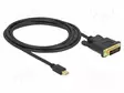 KAAPELI - DVI-D (24+1) PISTOKE,MINI DISPLAYPORT-PISTOKE - PIT: 2M - HDMI, DVI, DisplayPort johdot - DELOCK-83989 - 1