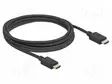 KAAPELI - HDMI-PISTOKE,MOLEMMIN PUOLIN - TEKSTIILI - PIT: 2,5M - HDMI, DVI, DisplayPort johdot - DELOCK-85389 - 1