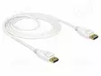KAAPELI - DISPLAYPORT-PISTOKE,MOLEMMIN PUOLIN - DISPLAYPORT 1.2 - HDMI, DVI, DisplayPort johdot - DELOCK-85509 - 1