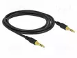 KAAPELI - JACK 3,5MM 3PIN PISTOKE,MOLEMMIN PUOLIN - 2M - MUSTA - Muut audio-videokaapelit - DELOCK-85549 - 1