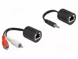 ADAPTERI - PVC - LIITTIMEN VÄRI: MUSTA - CAT: 5 - Muut audio-videokaapelit - DELOCK-87859 - 1