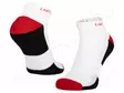 WORK SOCKS - SIZE: 39-42 - VALKOINEN-PUNAINEN - SHORT - 3PCS. - Työ- ja suojavaatteet - LAHTI-L3090839 - 1