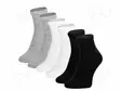 WORK SOCKS - SIZE: 39-42 - VALKOINEN,MUSTA,GREY - THIN - 3PCS. - Työ- ja suojavaatteet - LAHTI-L3091039 - 1