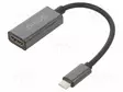 HDMI ADAPTERI -PISTORASIA,USB C PISTOKE - 4K,UHD 2160P - 0,15M - HDMI, DVI, DisplayPort johdot - SAVAK-79 - 1