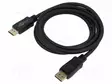 KAAPELI - DISPLAYPORT-PISTOKE,MOLEMMIN PUOLIN - PVC - PIT: 3M - MUSTA - HDMI, DVI, DisplayPort johdot - GOOBAY-74749 - 1
