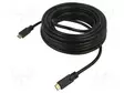 KAAPELI - HDMI-PISTOKE,MOLEMMIN PUOLIN - 4K,UHD 2160P MUSTA - HDMI, DVI, DisplayPort johdot - ART-OEM-39 - 1