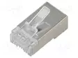 LIITIN: RJ45 - PISTOKE - PIN: 8 - CAT: 6 - SUOJATTU,LÄPIVIENTILIITIN - RJ liittimet - 54549 - 1