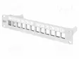 PATCH PANEL - KEYSTONE - RACK - HARMAA - RACK 10" - PORTTIEN LUKU: 12 - Tietokonetarvikkeet - muut - DN-91419 - 2