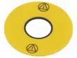 TIEDOTUSETIKETTI - 61 - 43MM - RUNKO: KELTAINEN - MUOVI - Taulukytkimien lisävarusteet - 61-9970.9 - 1