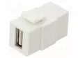 USB SOVITIN - KEYSTONE - USB A RASIA,MOLEMMIN PUOLIN - USB 2.0 - Tietokonetarvikkeet - muut - GOOBAY-79909 - 1