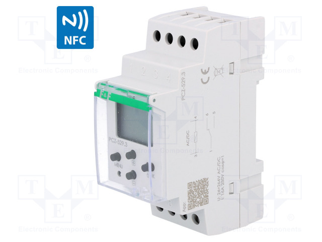 AUTOMATION MODULE: PROGRAMMABLE TIME SWITCH - RANGE: 1 YEAR - SPDT - Aikareleet ja ajastimet - PCZ-529 - 1