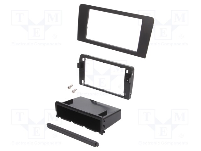 AUTORADION KEHYS - AUDI - 2 DIN - MUSTA - Kehykset autoradioille - RAM-40.649 - 1