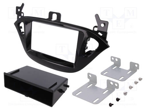 AUTORADION KEHYS - OPEL - 2 DIN - KIILTÄVÄ MUSTA - Kehykset autoradioille - RAM-40.509 - 1