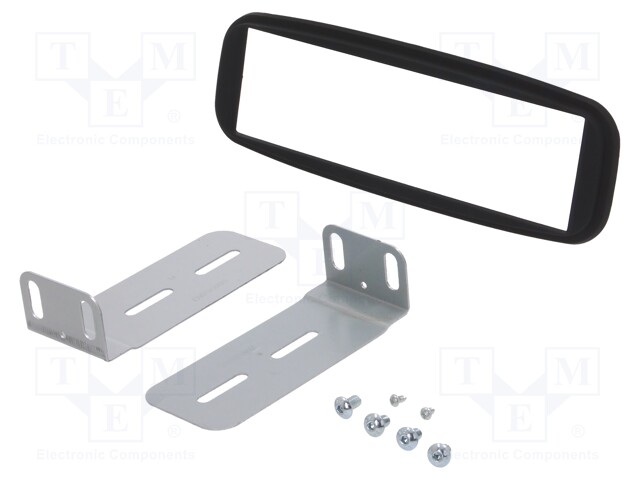 AUTORADION KEHYS - RENAULT - 1 DIN - SOFT TOUCH MUSTA - Kehykset autoradioille - RAM-40.619 - 1