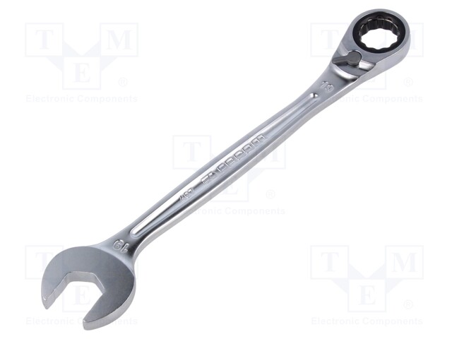 WRENCH: COMBINATION SPANNER - RATTLE - 19MM - L: 247MM - SATIN - Vääntötyökalut ja kiintolenkit - FACOM-467B.19 - 1