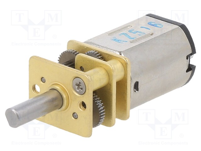 DC MOOTTORI VAIHTEELLA - MEDIUM POWER - 6VDC - 670MA - MAX.166MNM - DC moottorit - POLOLU-2369 - 1