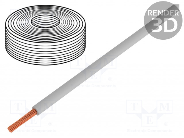 JOHTO - LIY - CU - 0,25MM2 - PVC - HARMAA - 100V LUOKKA: 5 - Yksisäikeiset asennuskaapelit - D-125-059 - 1