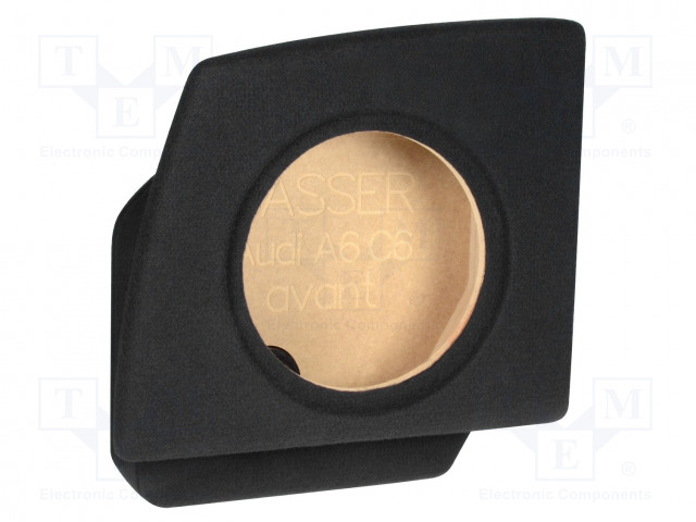 KAIUTINKOTELO - MDF - MUSTA - 250MM - VIISTO: 272MM - AUDI - 15L - Autokaiutinkotelot - OBGL.AUDI.09 - 1