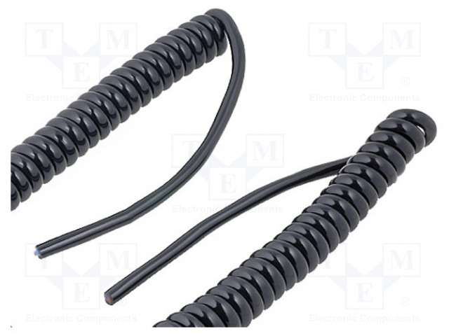 KIERREKAAPELI - UNITRONIC® SPIRAL - 18X0,14MM2 - PUR - MUSTA - 250V - Spiraalikaapelit - LAPP-73220239 - 1